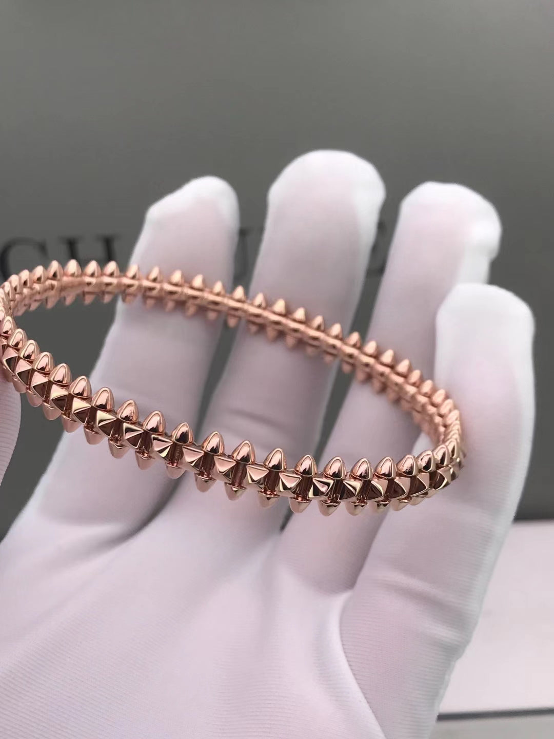 [BLAUE TRÄNEN]CLASH ROSA GOLDARMBAND