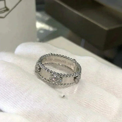 [BLAUE TRÄNEN]PERLEE DIAMANTRING