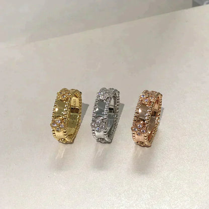 [BLAUE TRÄNEN]PERLEE DIAMANTRING