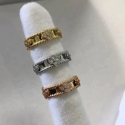 [BLAUE TRÄNEN]PERLEE DIAMANTRING