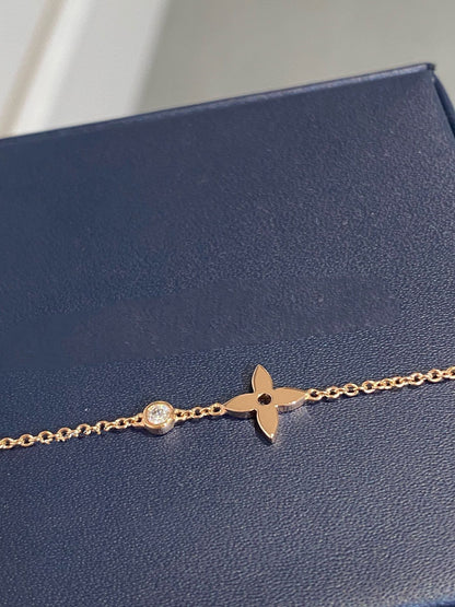 [BLAUE TRÄNEN] STAR DIAMOND ROTGOLDARMBAND