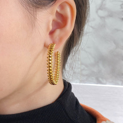 [Blue Tears Jewelry]CLASH HOOP LARGE EARRINGS