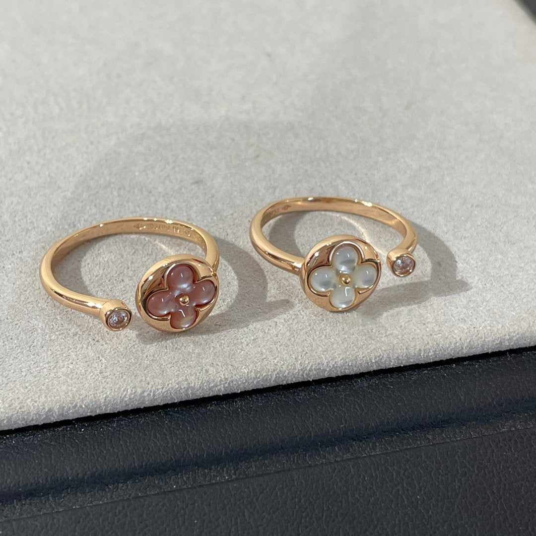 [BLAUE TRÄNEN] RING „SUN 1 DIAMOND PINK MOP“
