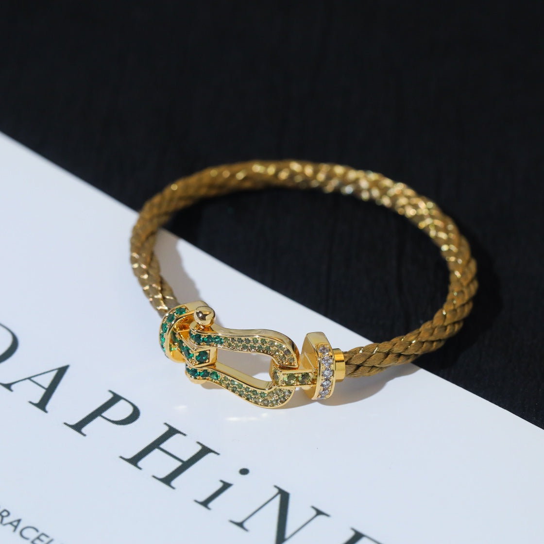 [BLUE TEARS]FORCE 10 GOLD GREEN DIAMOND PAVED