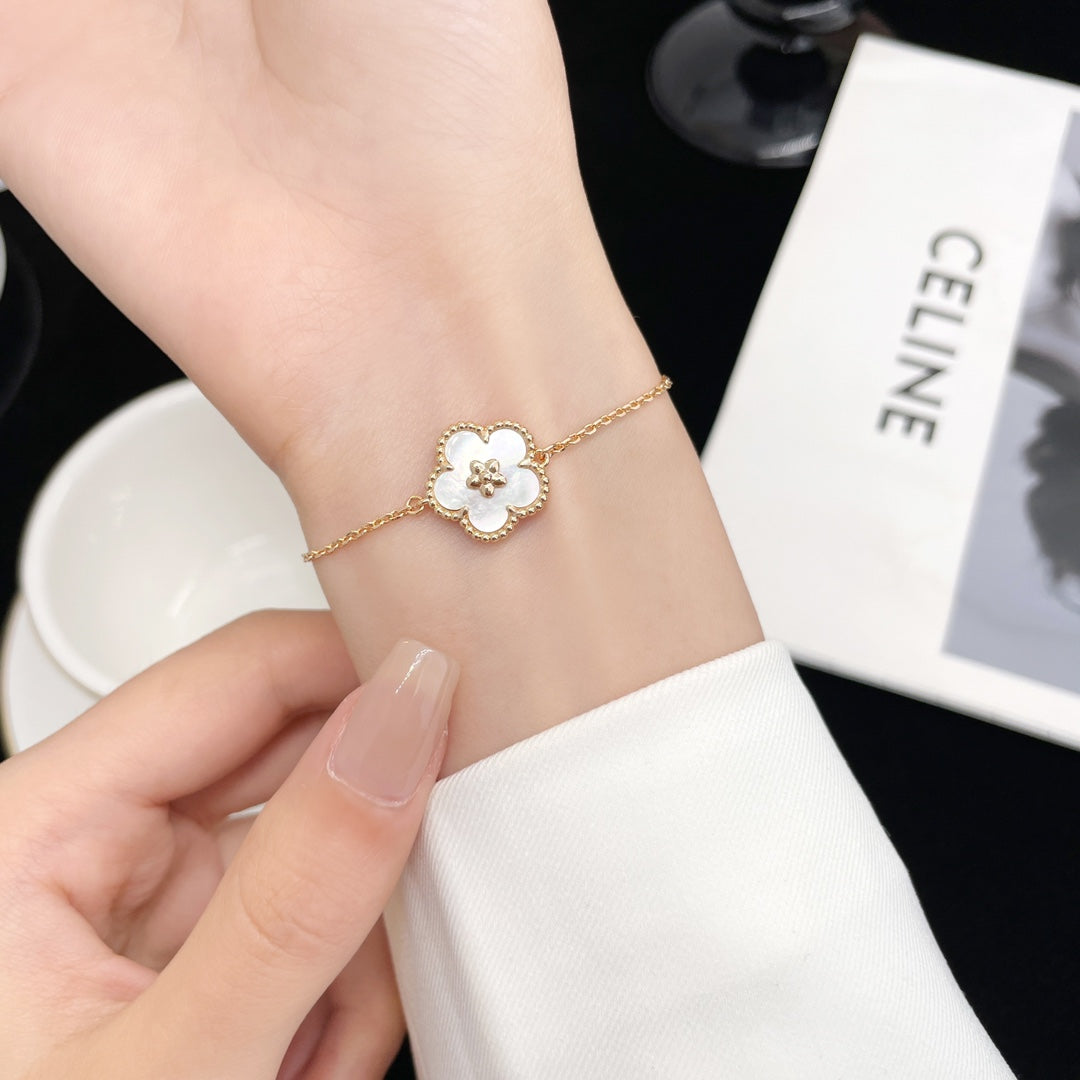 [ブルーティアーズ]ラッキースプリング ローズゴールド モップブレスレット
