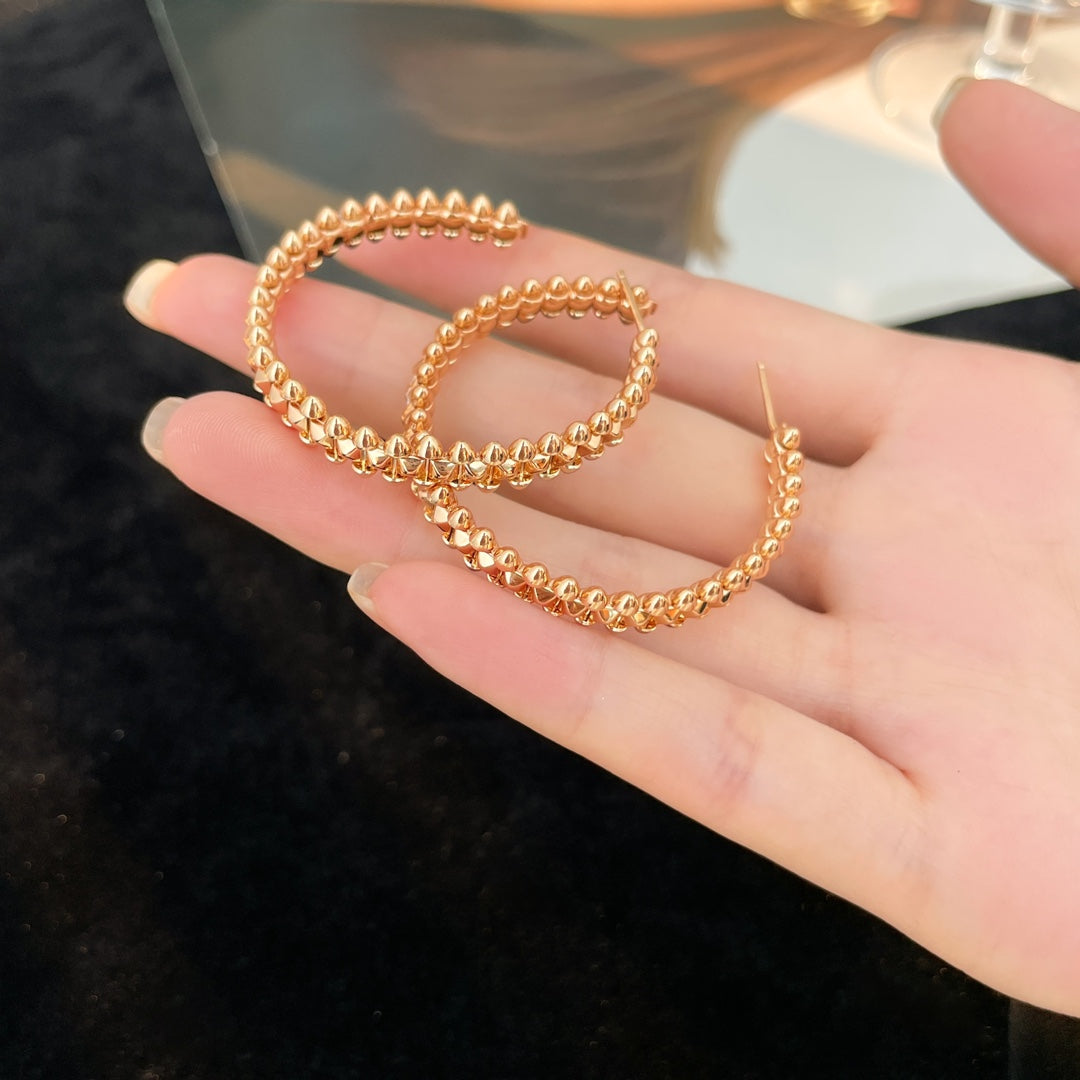 [Blue Tears Jewelry]CLASH HOOP LARGE EARRINGS