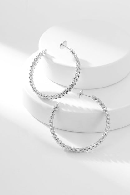 [BLUE TEARS]CLASH HOOP EARRINGS