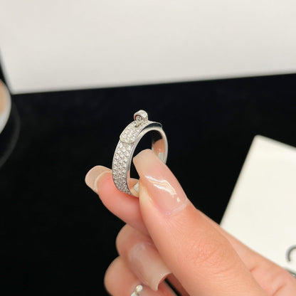[BLAUE TRÄNEN] KELLY SILBERNER DIAMANTRING
