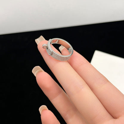 [BLAUE TRÄNEN] KELLY SILBERNER DIAMANTRING