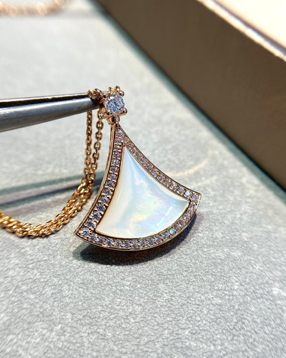 [BLAUE TRÄNEN]DREAM MOP DIAMANT-HALSKETTE AUS ROTGOLD
