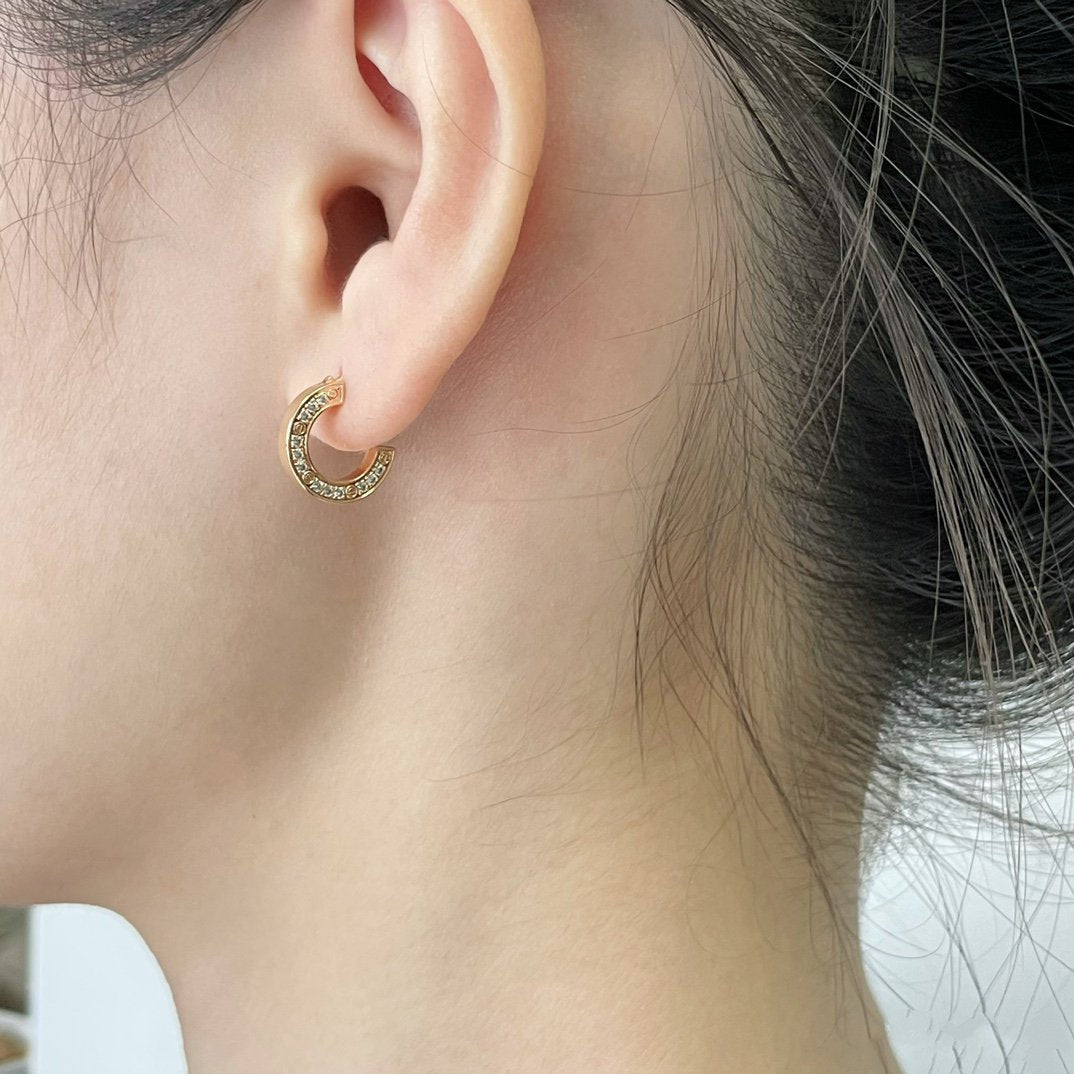 [Blue Tears Jewelry]LOVE DIAMOND EARRINGS