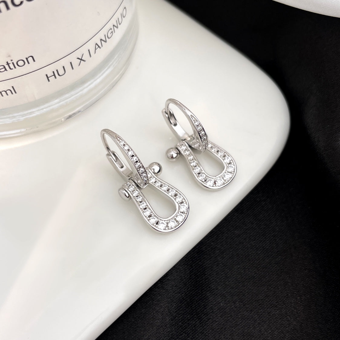 [BLUE TEARS]FORCE 10 VOLLMUNDIGE DIAMANT-OHRRINGE, MITTLERE MODELLE