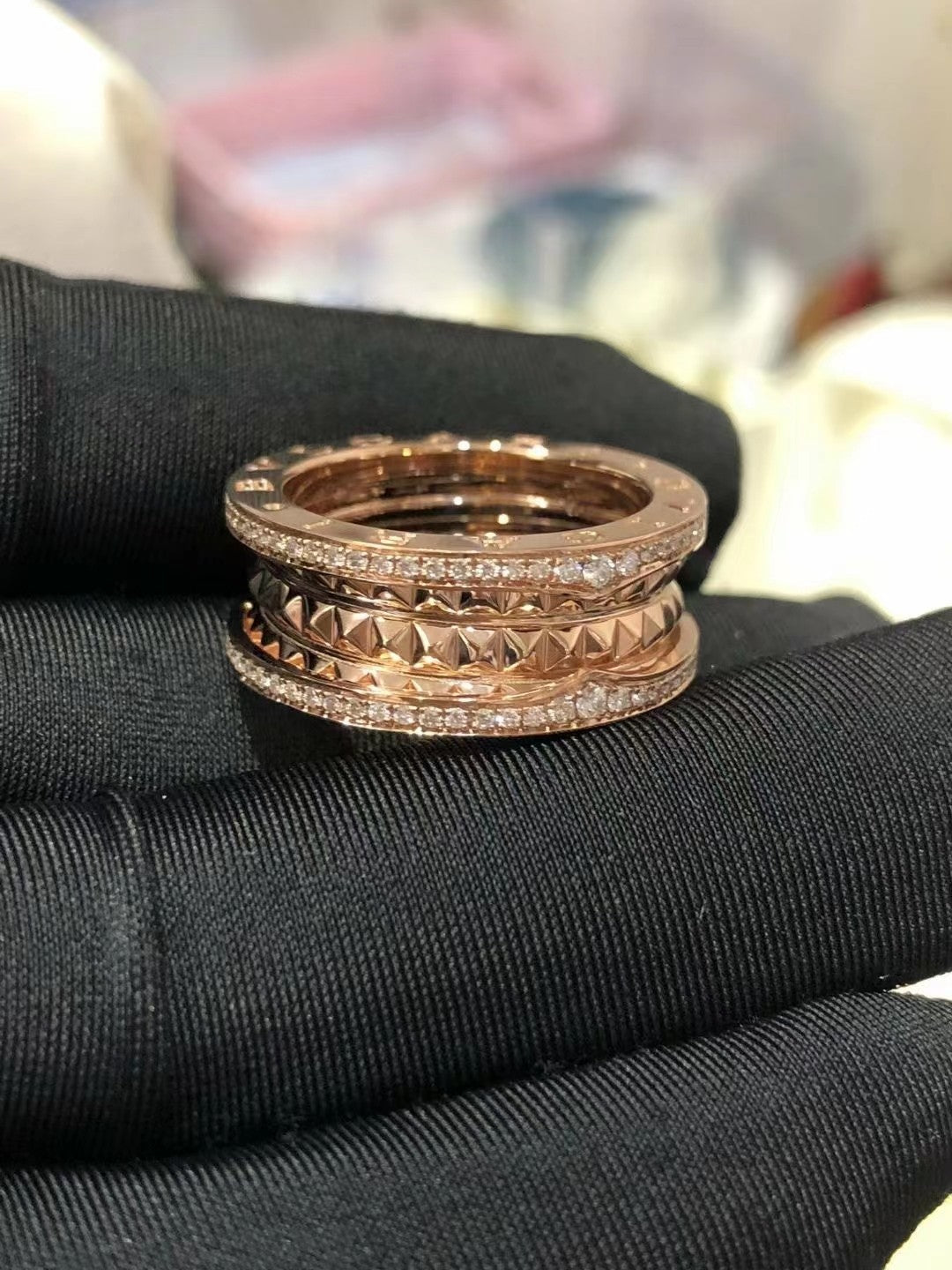 [BLAUE TRÄNEN] ZERO 1 ROCK DIAMANT ROSGOLD
