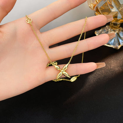 [BLAUE TRÄNEN]LOUISETTE GOLD HALSKETTE