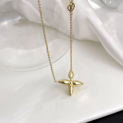 [BLAUE TRÄNEN]LOUISETTE GOLD HALSKETTE