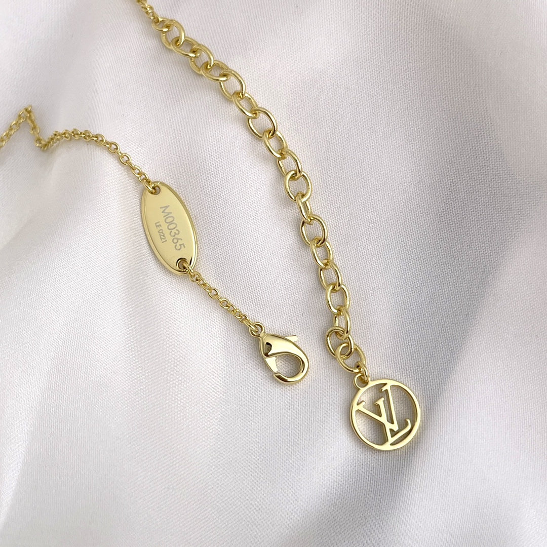 [BLAUE TRÄNEN]LOUISETTE GOLD HALSKETTE