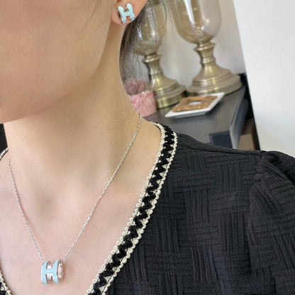 [BLAUE TRÄNEN]POP H HIMMELBLAU HALSKETTE