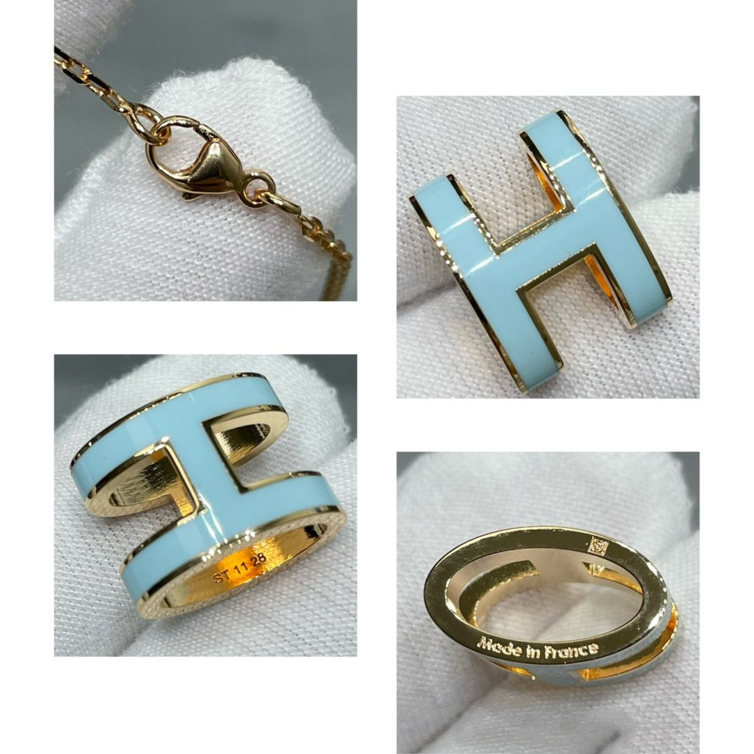 [BLAUE TRÄNEN]POP H HIMMELBLAU HALSKETTE