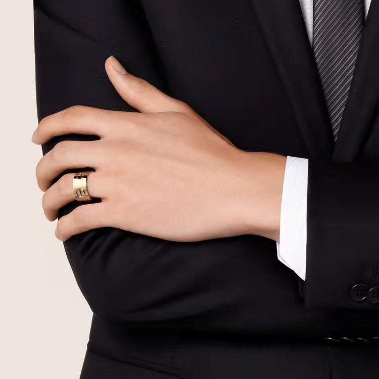 [Blue Tears Jewelry]LOVE 11MM LARGE RING