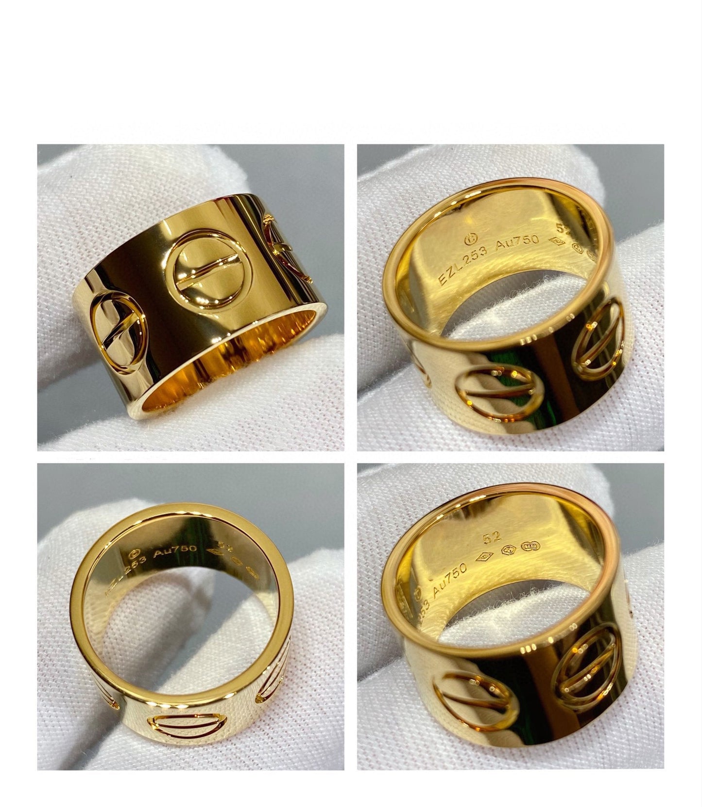[BLAUE TRÄNEN] LIEBE 11MM GROSSER RING