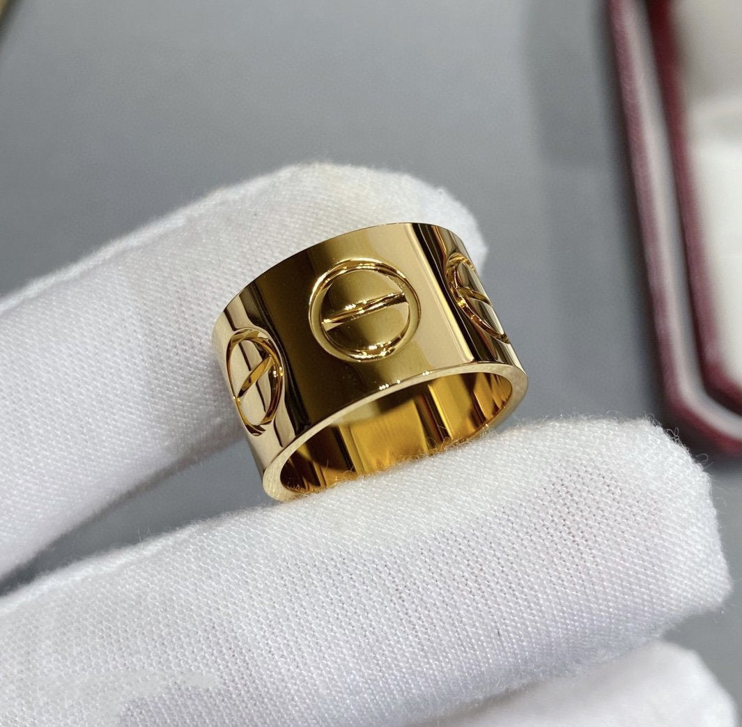[BLAUE TRÄNEN] LIEBE 11MM GROSSER RING