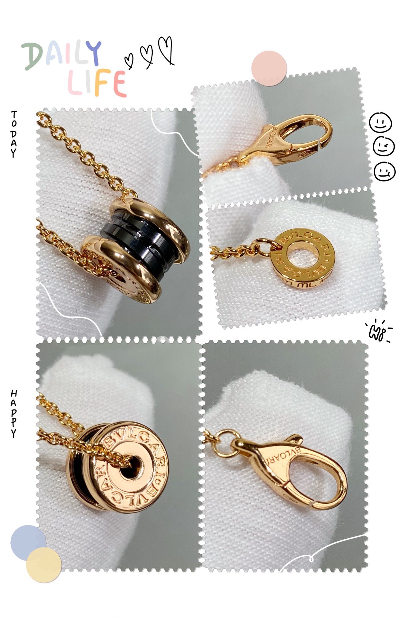 [BLAUE TRÄNEN]ZERO 1 KERAMIK MINI HALSKETTE