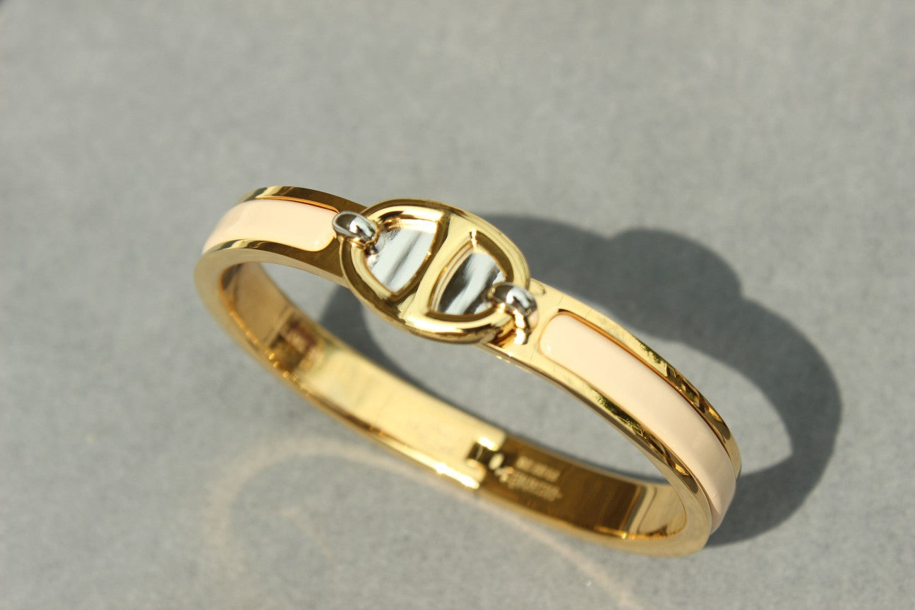 [BLAUE TRÄNEN] CLIC CHAINE GOLDARMBAND