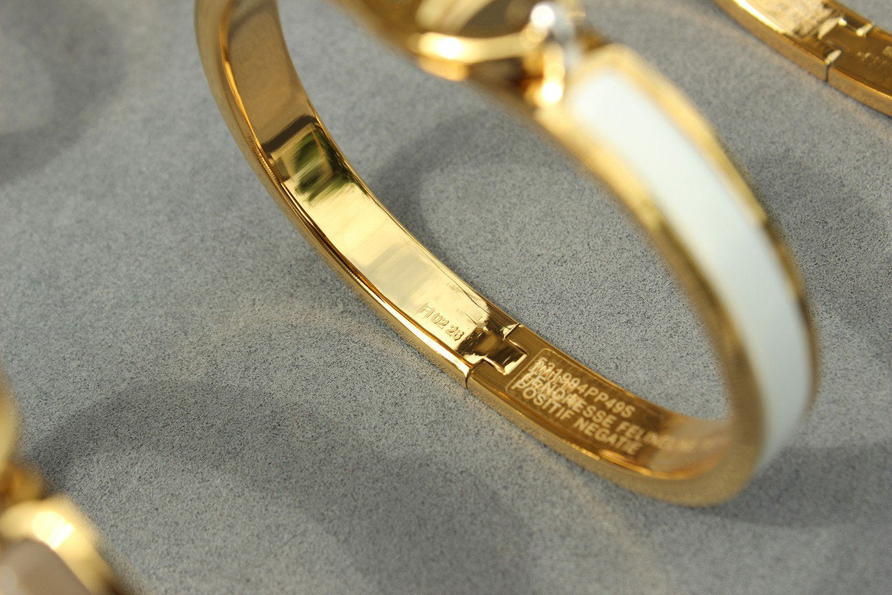 [BLAUE TRÄNEN] CLIC CHAINE GOLDARMBAND