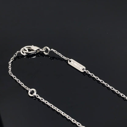 [BLAUE TRÄNEN]CLOVER PIETERSITE SILBER LANGE HALSKETTE