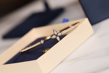 [BLUE TEARS]IDYLLE GOLD OFFENES ARMBAND MIT DIAMANTEN