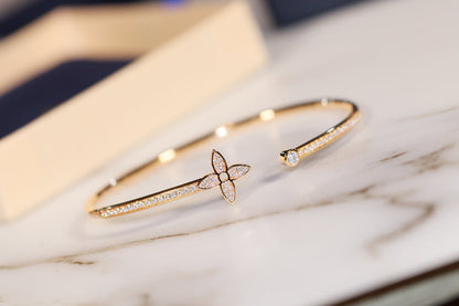 [BLUE TEARS]IDYLLE GOLD OFFENES ARMBAND MIT DIAMANTEN