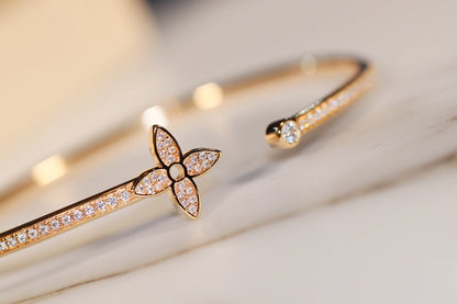 [BLUE TEARS]IDYLLE GOLD OFFENES ARMBAND MIT DIAMANTEN