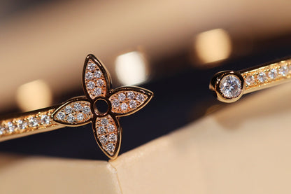 [BLUE TEARS]IDYLLE GOLD OFFENES ARMBAND MIT DIAMANTEN