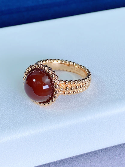 [BLAUE TRÄNEN] PERLEE COULEURS ROSÉGOLDRING 