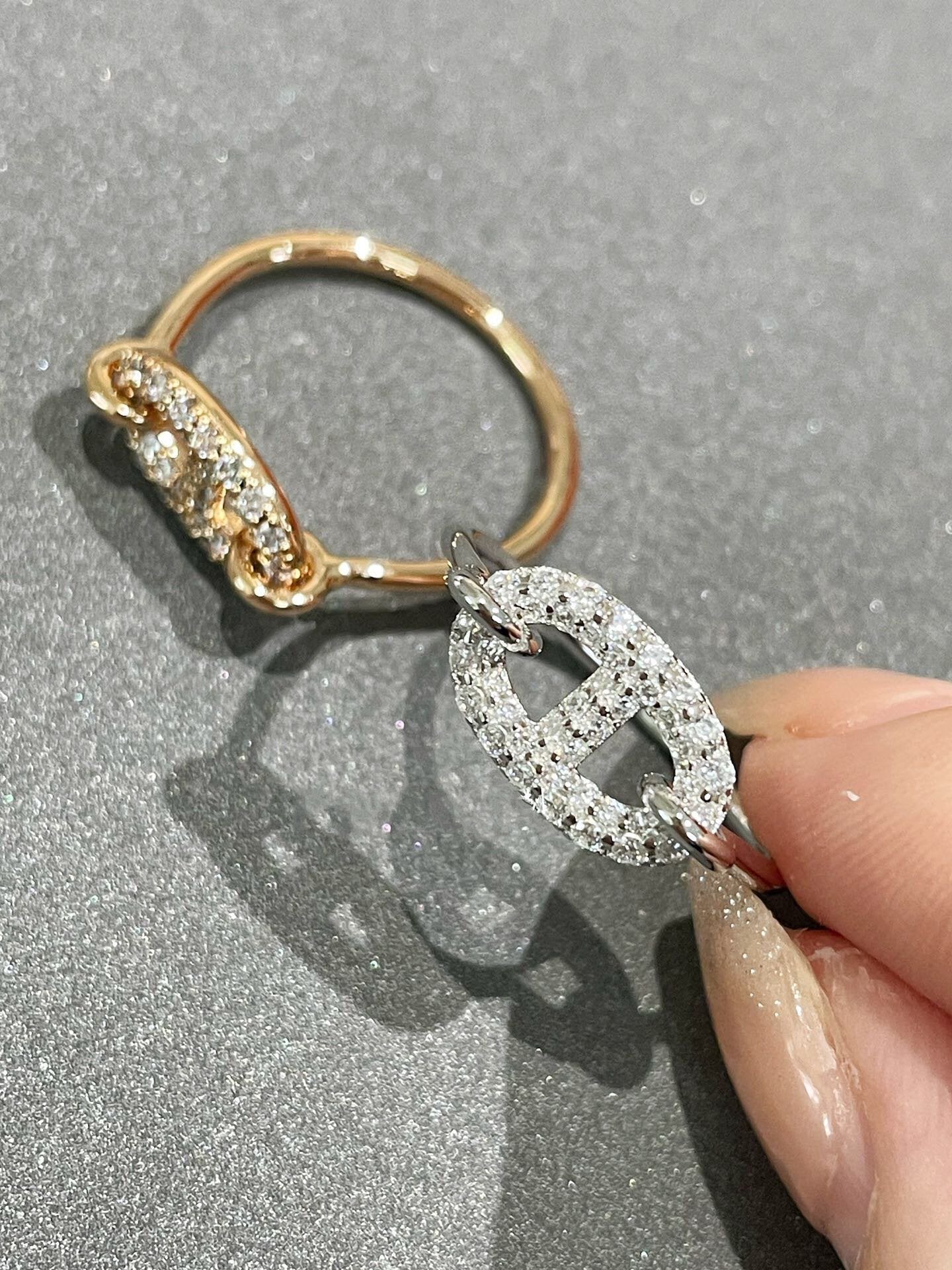 [BLUE TEARS]Runder kleiner Diamantring