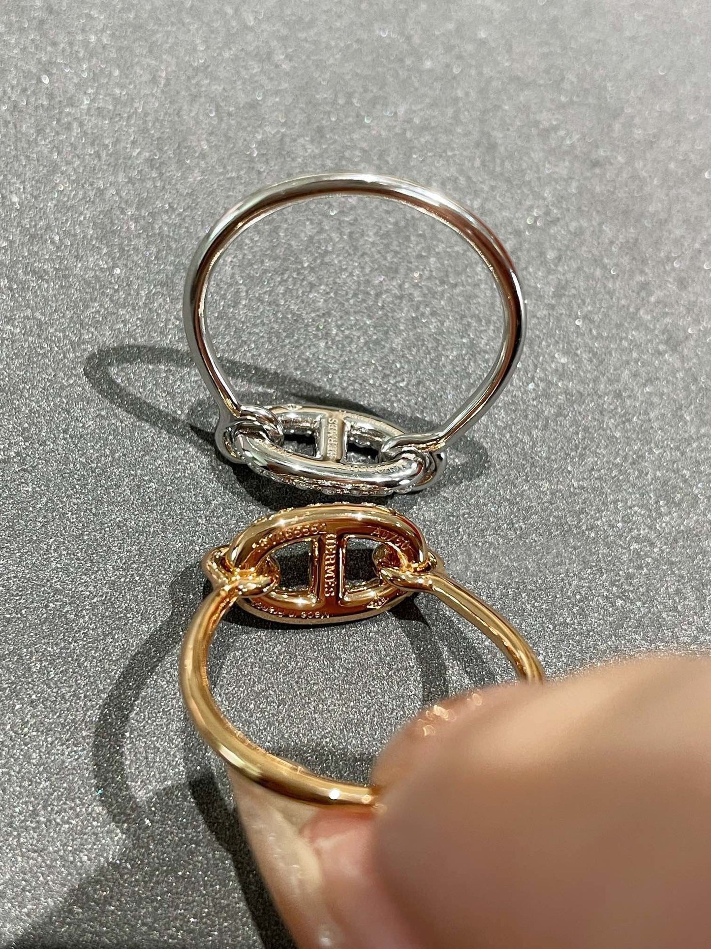 [BLUE TEARS]Runder kleiner Diamantring