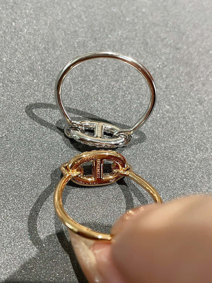 [BLUE TEARS]Runder kleiner Diamantring