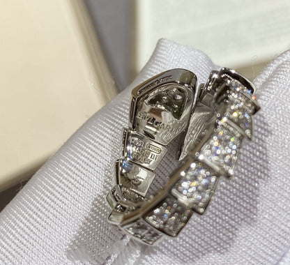 [BLUE TEARS]SERPENTI GROSSER RING SILBER MIT DIAMANTEN