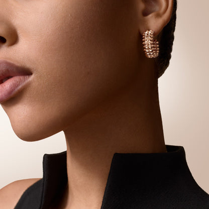 [Blue Tears Jewelry]CLASH 9.2MM DOUBLE ROW EARRINGS
