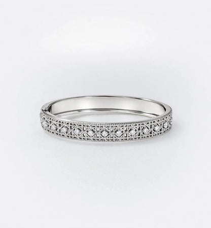 [BLUE TEARS]2026 WOVEN-PATTERN BRACELET SET WITH FULL DIAMOND INLAY THREE-COLORS）