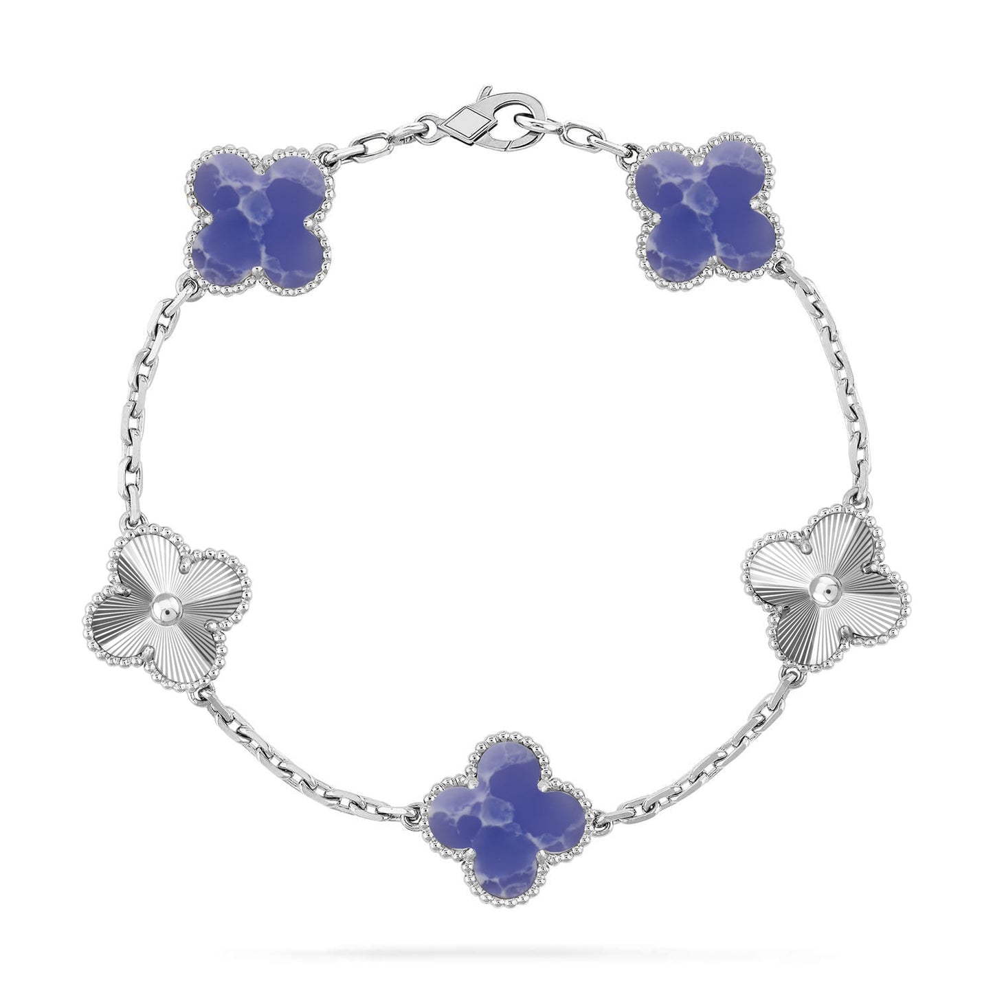 [BLUE TEARS]CLOVER 5 MOTIF BLUE VEINS BRACELET COLLECTION