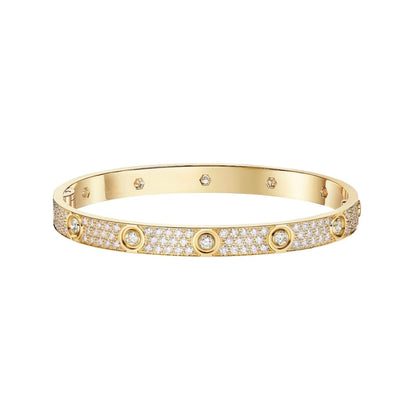 [Blue Tears Jewelry]LOVE BRACELET 6.1MM DIAMOND-PAVED 10 BIG DIAMONDS