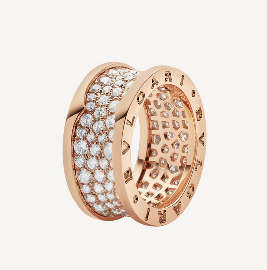 [BLAUE TRÄNEN] ZERO 1 MIT DIAMANTEN AUF DEM SPIRALRING