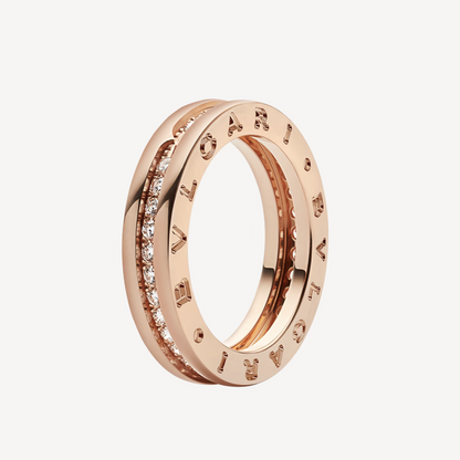 [BLAUE TRÄNEN] ZERO 1 EINBAND-RING MIT DIAMANTEN AUF DEM SPIRALRING