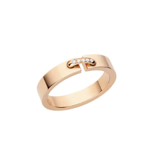 [BLAUE TRÄNEN]ALLIANCE LIENS VIDENCE DIAMANT 4MM RING
