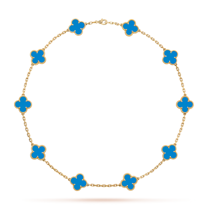 [BLAUE TRÄNEN]KLEE 10 MOTIVE LASER HALSKETTE