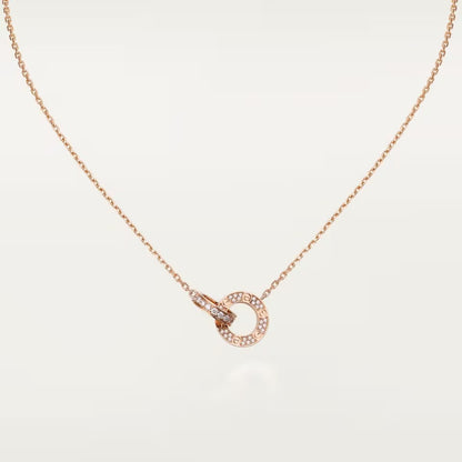 [Blue Tears Jewelry]LOVE  FULL DIAMOND PENDANT NECKLACE