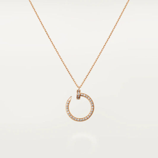 [BLAUE TRÄNEN]JUSTE HALSKETTE ROTGOLD DIAMANTEN 