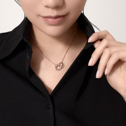 [Blue Tears Jewelry]LOVE  FULL DIAMOND PENDANT NECKLACE
