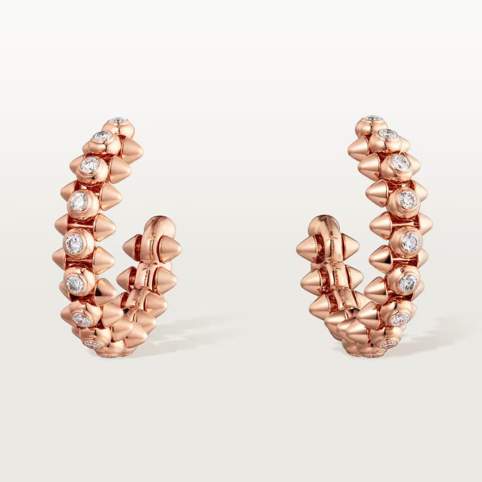 [Blue Tears Jewelry]CLASH FULL DIAMOND MEDIUM EARRINGS